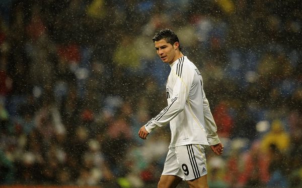 free wallpaper of sports star: Cristiano Ronaldo on the pitch  ,click to download