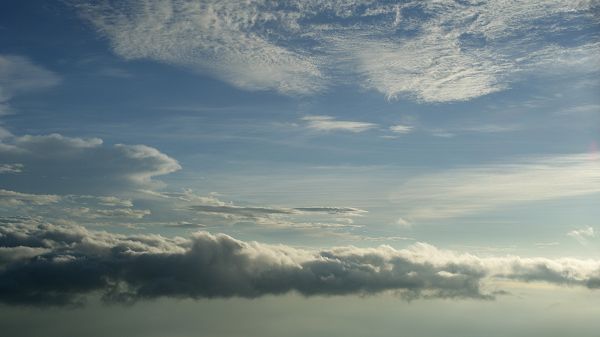 landscape photograph - The Cloudy Blue Sky, Can Expect a Rain Soon Enough, a Great Scene