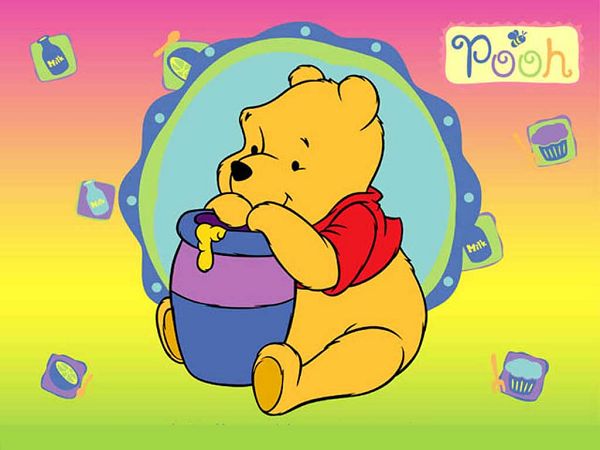 lovely wallpaper of Winnie The Pooh ,click to download