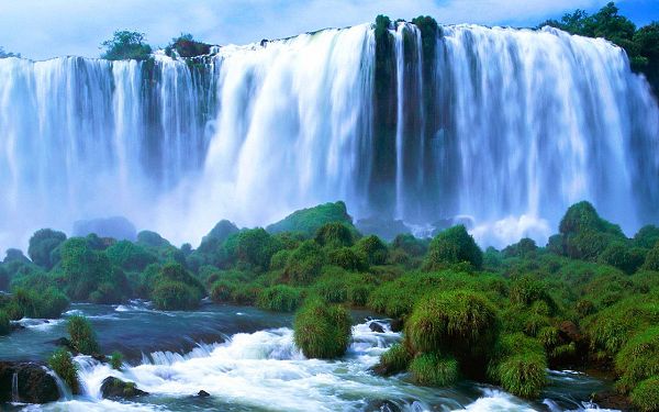 natural scenery wallpaper: Victoria falls  ,click to download
